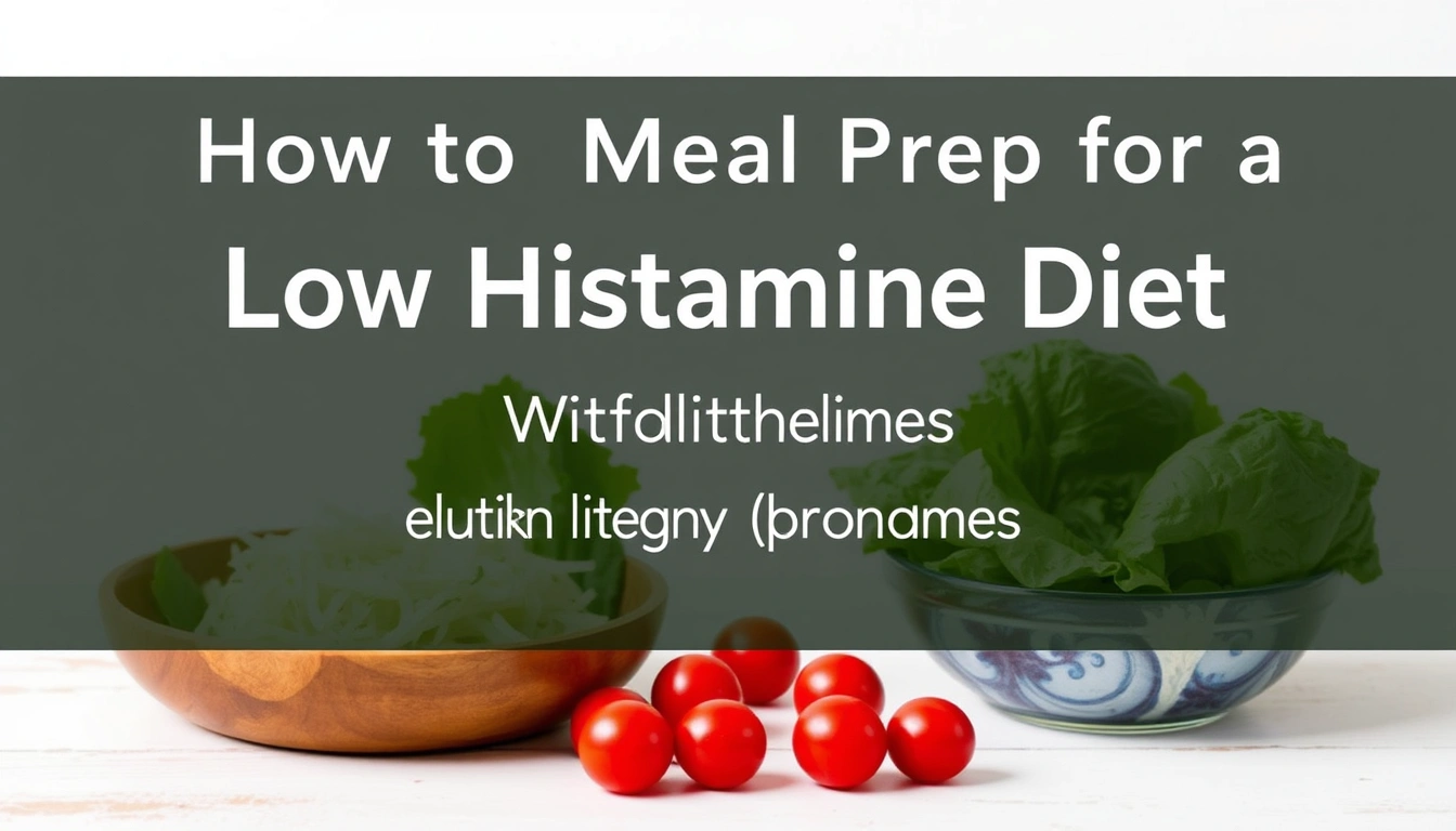 How to Meal Prep for a Low Histamine Diet Without Triggering Symptoms How to Meal Prep for a Low Histamine Diet Without Triggering Symptoms