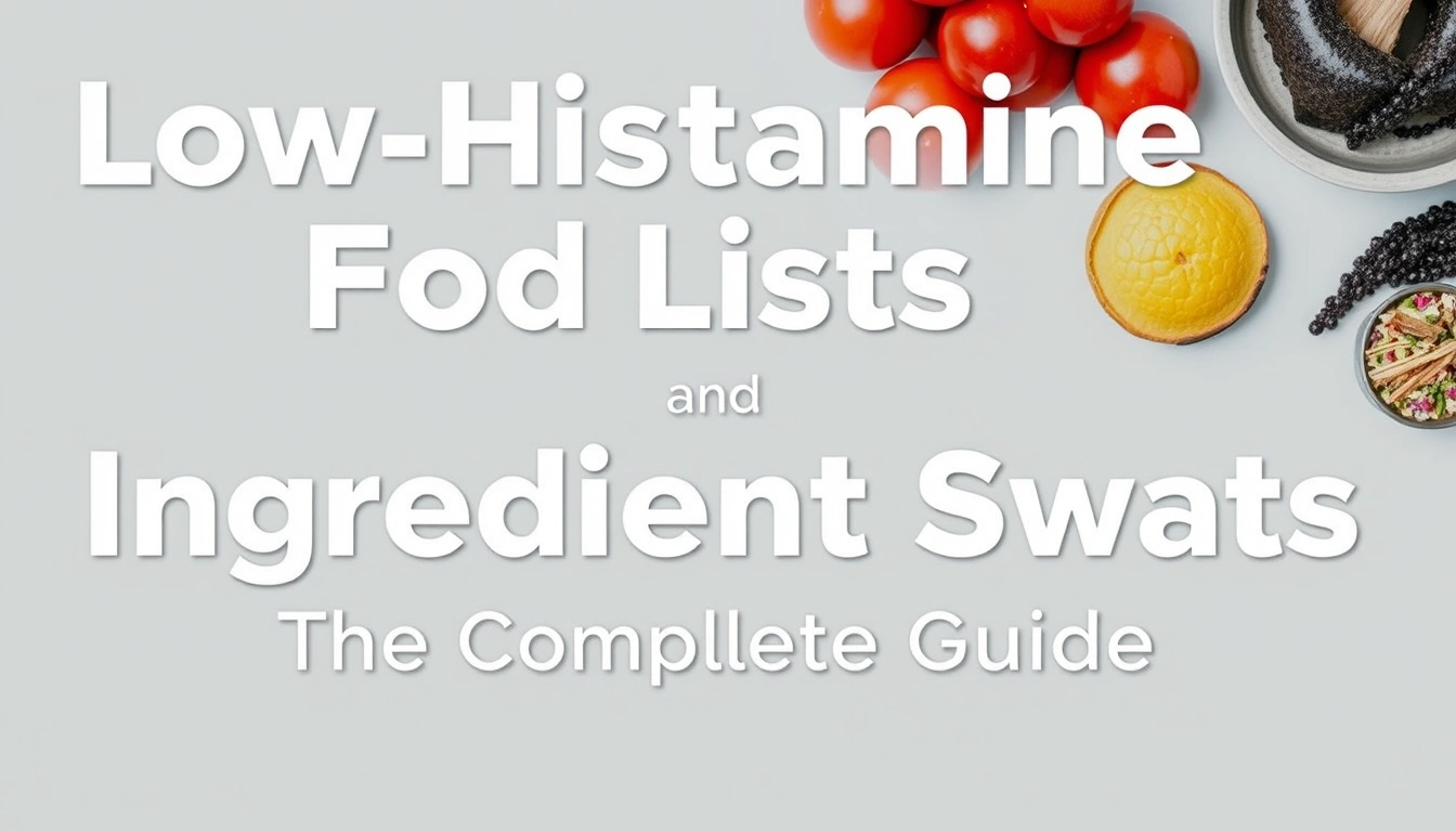 Low-Histamine Food Lists and Safe Ingredient Swaps — The Complete Guide