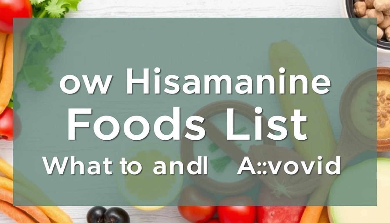 Low Histamine Foods List: What to Eat and What to Avoid Low Histamine Foods List: What to Eat and What to Avoid