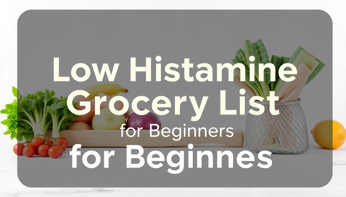 Low Histamine Grocery List for Beginners